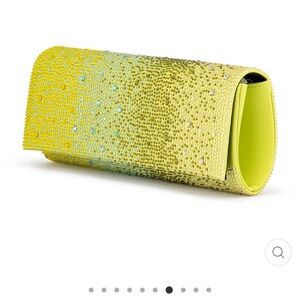 Olga berg chartreuse clutch